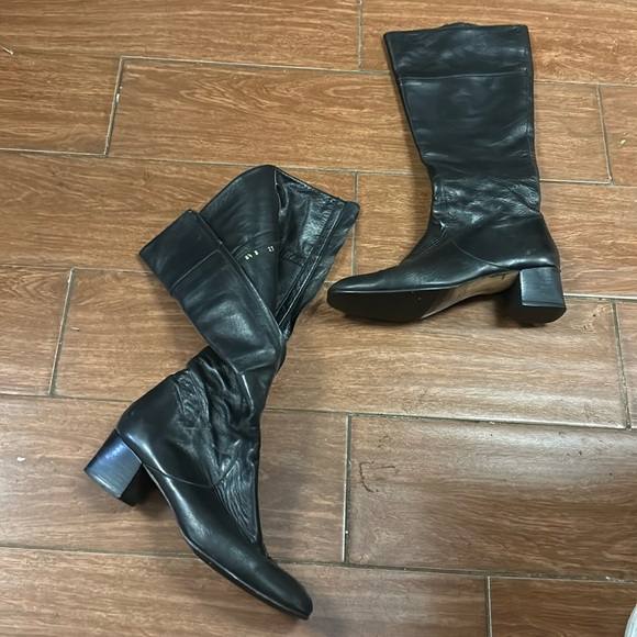 Cole Haan Shoes - Cole Haan👢black leather block heeled boots‎ , fits size 8 1/2B F8372 8.5 M